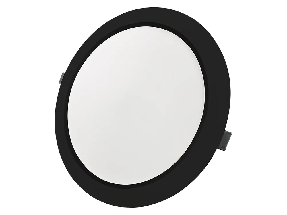 LUXULA LED-Einbauleuchte, 18W, EEK: F, 1800lm, CCT, IP44, schwarz