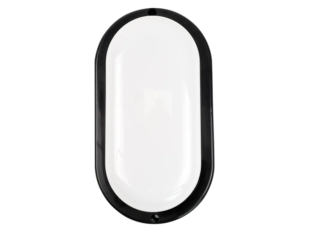 LUXULA LED-Kellerleuchte, 12W, EEK: F, 1080lm, CCT, IP54, schwarz