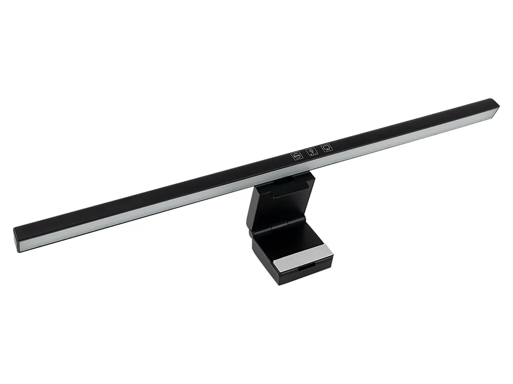 LUXULA LED-Monitorleuchte, 5W, EEK: G, 250lm, CCT, IP20, Touch Control, schwarz, 50 cm
