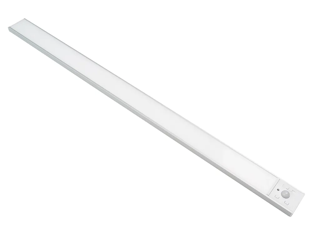 LUXULA LED-Schrankleuchte mit Bewegungsmelder, 4,07W, 140lm, CCT, IP20, silber, 60cm