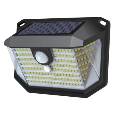 LUXULA Solar LED-Wandleuchte, PIR-Lichtsensor, 3-Lichtmodi, kaltweiß