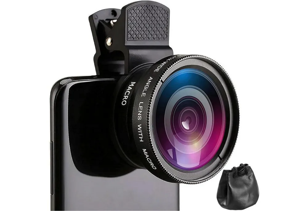 LuxusKollektion 2 in 1 Handy Weitwinkel Makroobjektiv Kit für iOS Android Smartphone Makroobjektiv