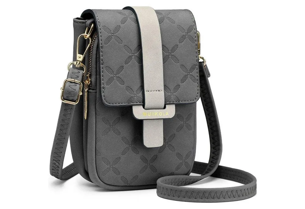 LuxusKollektion Case zum Umhängen Handytasche Damen Leder RFID Umhängetasche Große Kapazität