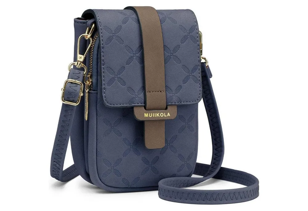 LuxusKollektion Case zum Umhängen Handytasche Umhängetasche RFID-Blockierung Damen Leder große Kapazität