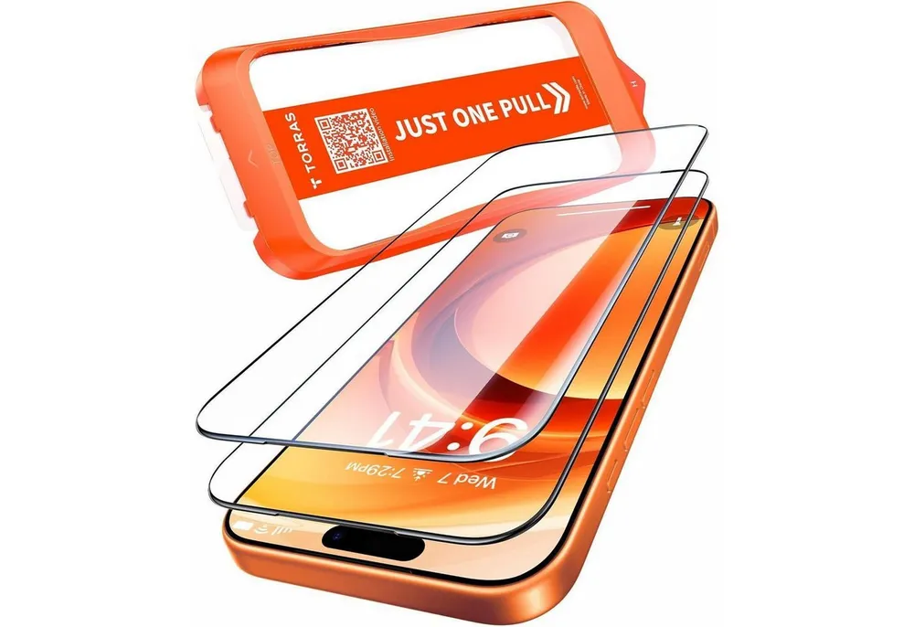 LuxusKollektion Displayschutzglas Panzerglas Fullscreen AR Antireflex 9H Stoßfest 2 iPhone 17 Pro Max
