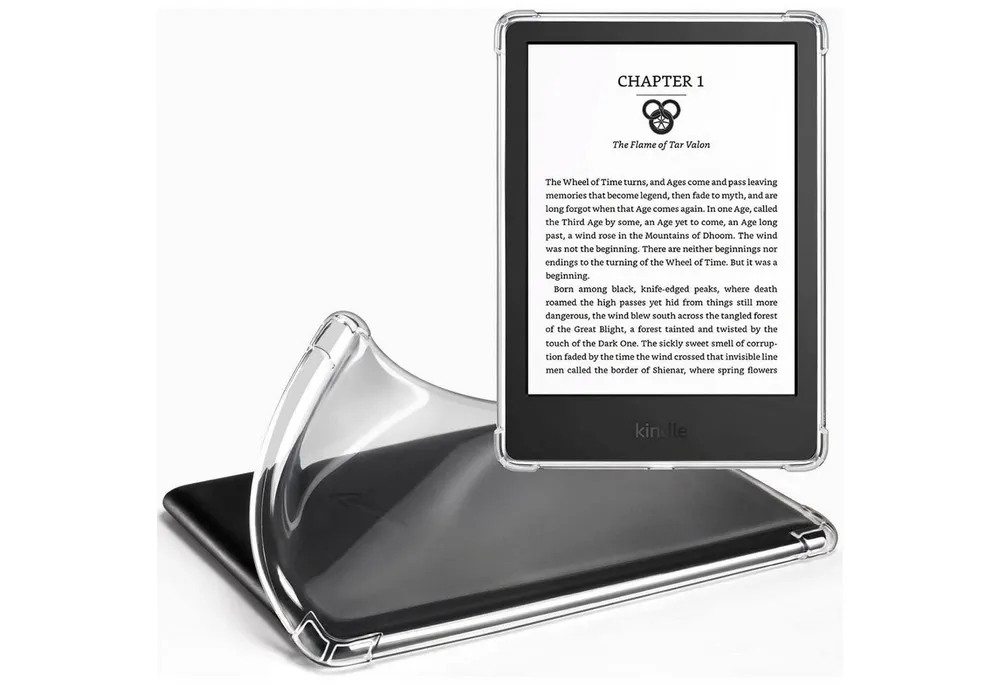 LuxusKollektion E-Reader-Hülle Durchsichtige Silikonhülle für Kindle 11 (2022) 6 Zoll - Leichte