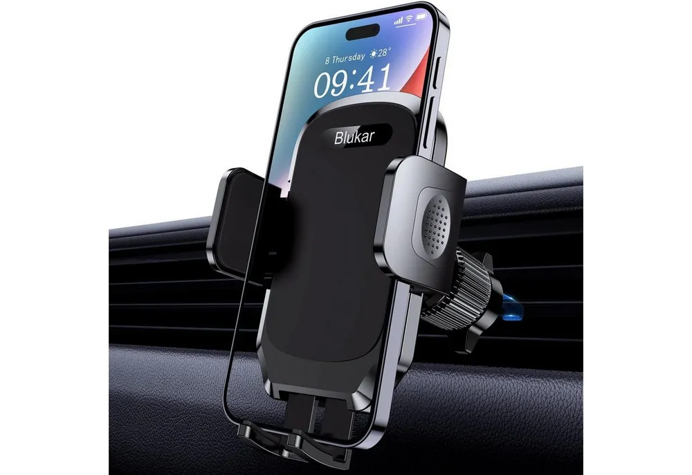 LuxusKollektion Handy-Halterung Handyhalterung Auto Lüftung 360 Grad drehbar Hakenclip 4-6,7 Zoll