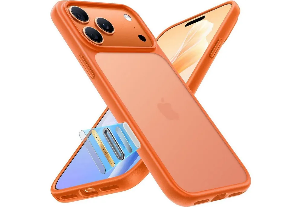 LuxusKollektion Handyhülle Handyhülle iPhone 17 Pro Max stoßfest iPhone 17 Pro Max Orange