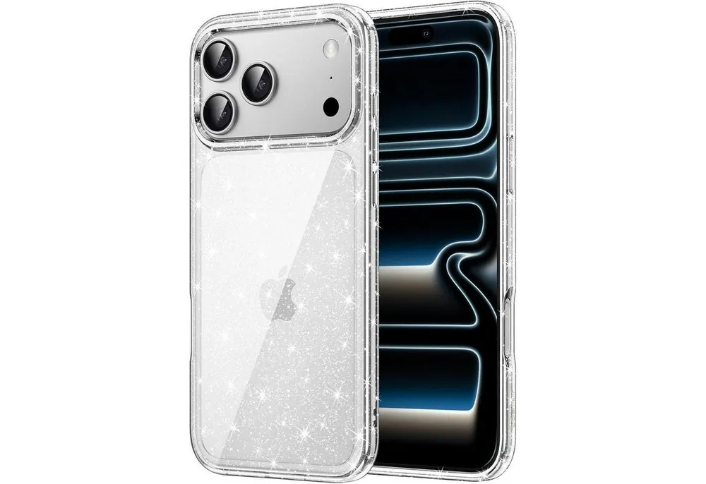 LuxusKollektion Handyhülle Handyhülle iPhone 17 Pro Glitzer Stoßfest Damen Durchsichtig