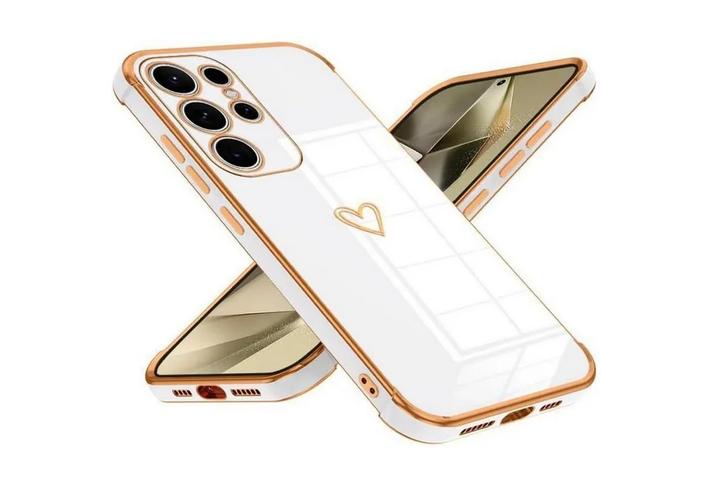 LuxusKollektion Handyhülle Handyhülle S25 Ultra TPU Kameraschutz Samsung galaxy S25 Ultra Weiß