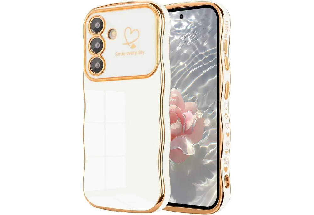 LuxusKollektion Handyhülle HandySchutzhülle Silikon stoßfest Samsung Galaxy A17 4G 5G Weiß