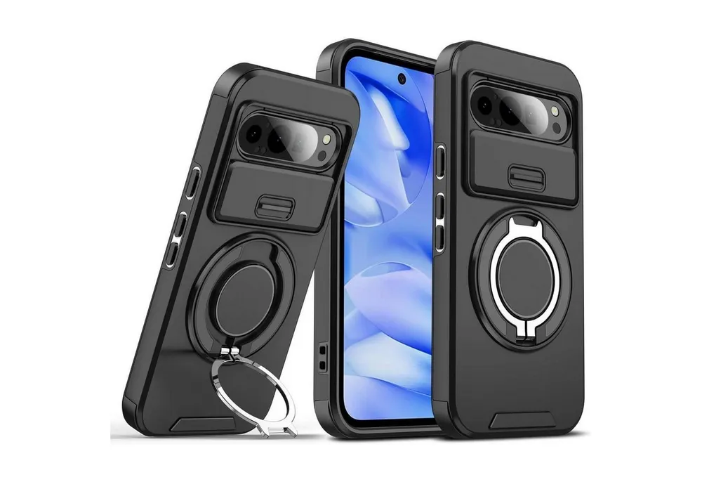 LuxusKollektion Handyhülle Schutzhülle Pixel 9 Pro XL Militärschutz Google Pixel 9 Pro XL Schwarz