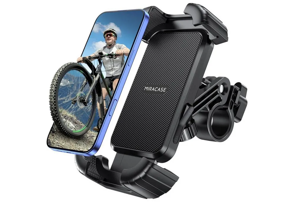 LuxusKollektion Smartphone-Halterung Handyhalterung Fahrrad Motorrad 360° Halter iPhone Samsung 4-7 Zoll