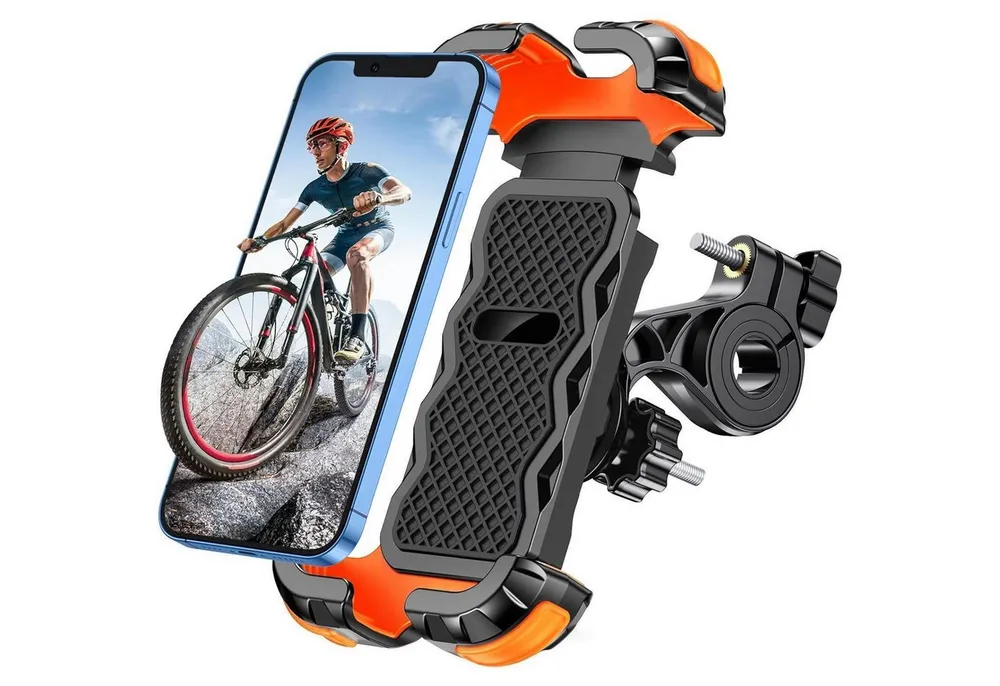 LuxusKollektion Smartphone-Halterung Handyhalterung Fahrrad 360° Drehbar Universal Motorrad Rennrad 4,7-6,8