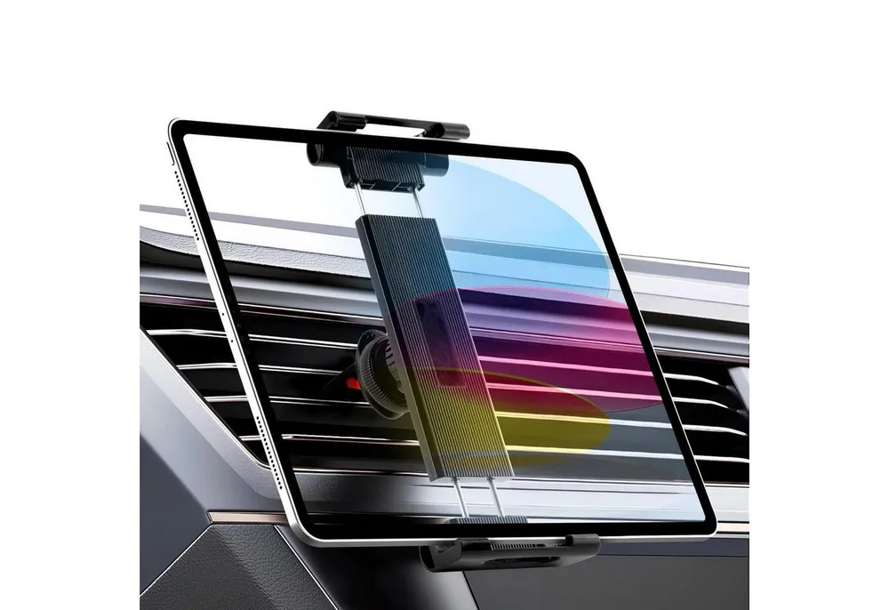 LuxusKollektion Tablet-Halterung Tablet Halterung Auto Lüftung 360 drehbar Clip NeverFall schwarz