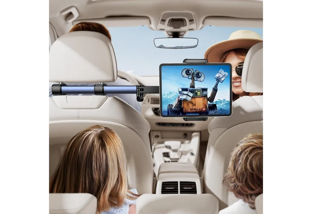 LuxusKollektion Tablet-Halterung Tablet Halterung Kopfstütze Auto 46 cm ausziehbar 4,7-13 Zoll