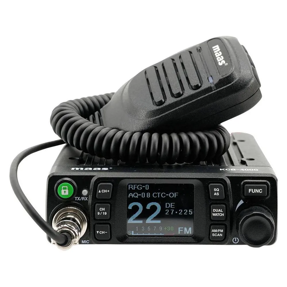 MAAS KCB-4000 - AM/FM - CB radio - 12/24 Volt - 27 MHz - VOX