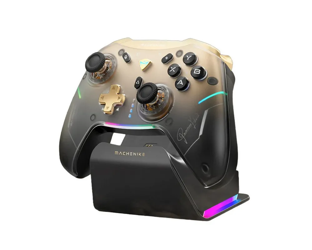 Machenike G5Pro Premium Edition Gaming-Controller (Einzelartikel mit Dock, Optische Trigger und 4K Hall Joysticks mit RGB Dock)