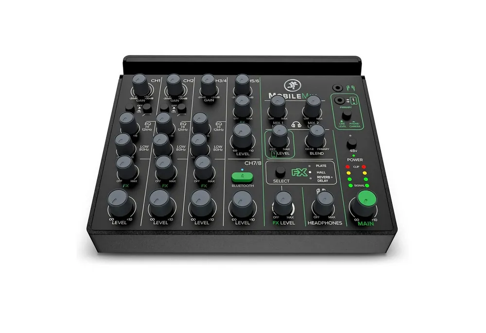 MACKIE Mackie Mischpult MobileMix 8-Kanal Mixer Digitales Aufnahmegerät (Kompakter und vielseitiger 8-Kanal-Analogmixer)