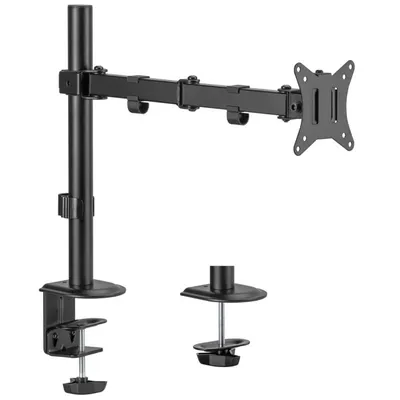 Maclean MC-753N Desktop-Monitorhalterung für 17- bis 32-Zoll-LCD-Monitore, 9 kg, VESA 75 x 75, 100 x 100, verstellbarer ausziehbarer Arm.