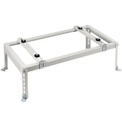 Maclean Halterung MC-864 Bodenständer für Klimaanlage & Wärmepumpe, (1-tlg., verstellbar 280–870 mm, bis 70 kg, Stahl, Outdoor geeignet)