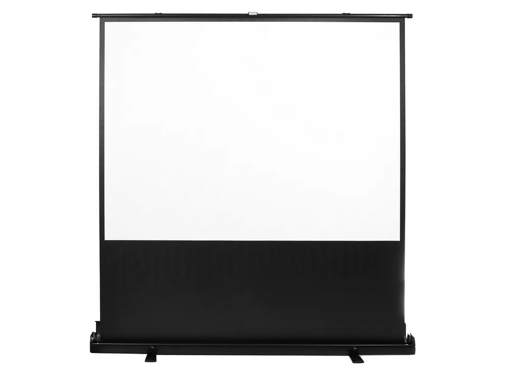 Maclean MC-210 Rolloleinwand (Bodenprojektionswand 66 Zoll 16:9 Tragbar)
