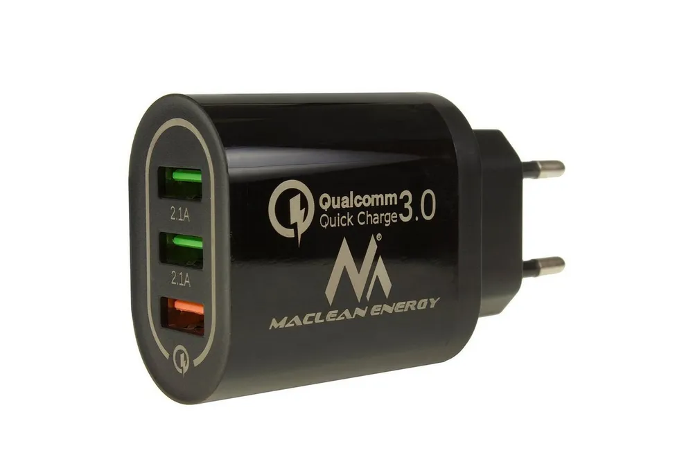 Maclean MCE479 USB-Ladegerät (Universal USB-Ladegerät 3xUSB QC 3.0)