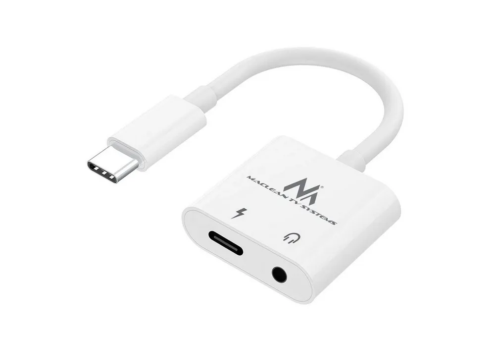 Maclean MCTV-848 Adapter, USB Typ-C auf 3,5 mm Mini Jack-Adapter PD