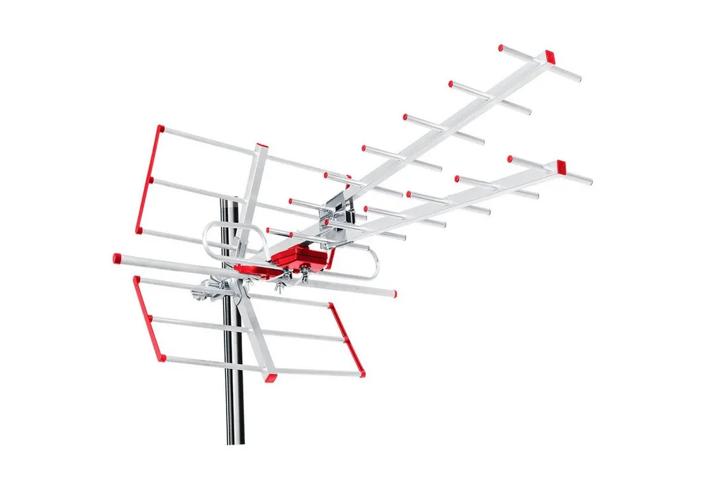 Maclean MCTV-855A Dachantenne (DVB-T, DVB-T2, für Außenbereich), Aktive TV Außenantenne