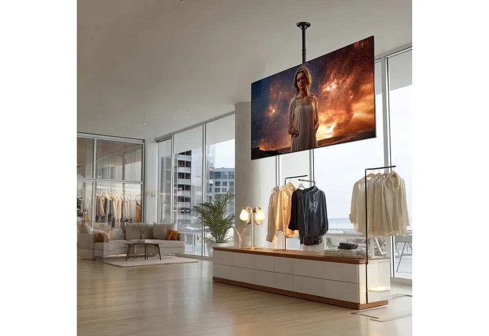 Maclean TV-Deckenhalterung MC-803 23" bis 100" Zoll, (bis 100,00 Zoll, Universal TV Deckenhalterung 23"-100" bis 50kg)