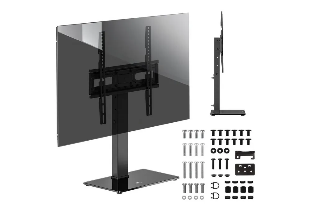 Maclean TV-Standfuß MC-1240 TV-Ständer für 32-65'', (bis 65 Zoll, Universal-TV-Ständer für RTV-Schrank max. 40kg)