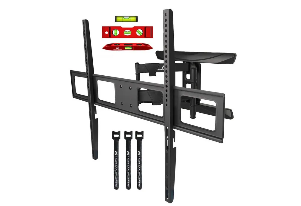 Maclean TV-Wandhalterung MC-423 fester TV‑Halter für 43–100″ (109–254 cm), bis 80 kg, (bis 100,00 Zoll, Slim Design stabile TV‑Halterung für Wohnzimmer & Home Cinema)