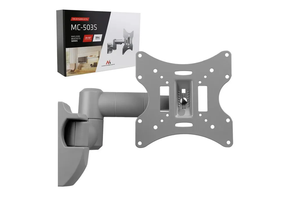 Maclean TV-Wandhalterung MC-503S, (bis 50 Zoll, Schwenkarm Wandhalterung 23" - 50" Zoll)