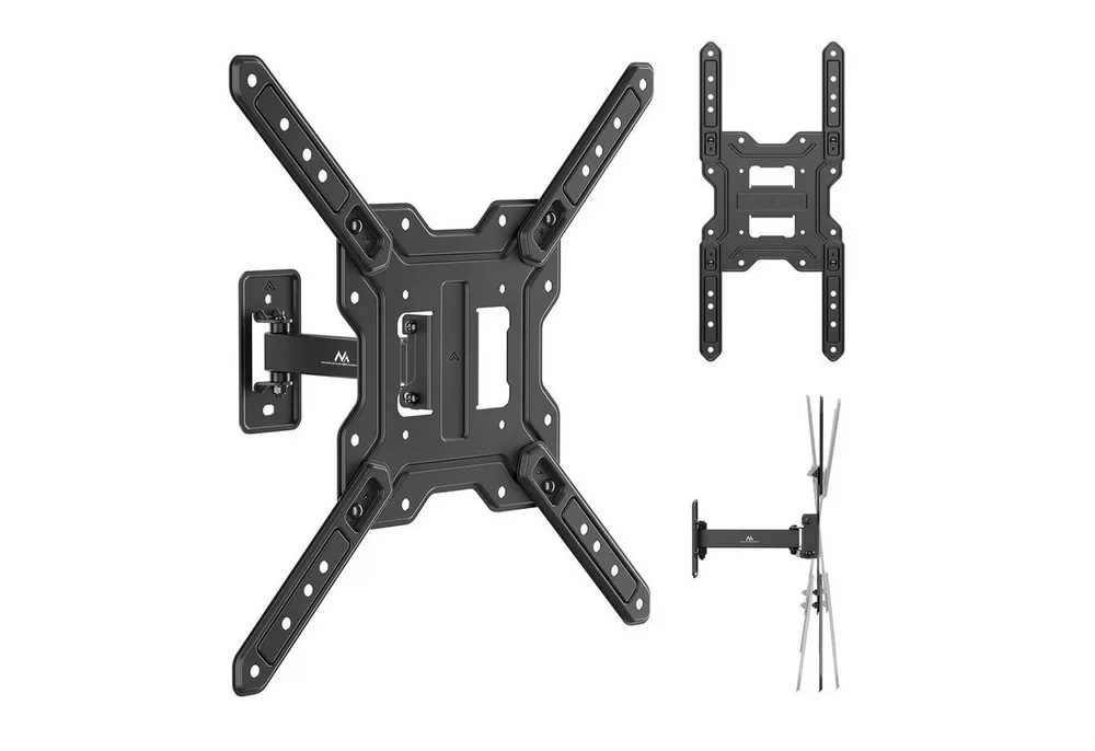 Maclean TV-Wandhalterung MC-758 N Halterung für Fernseher und Monitore von 23 bis 65 Zoll, (bis 65 Zoll, max. Tragkraft 30 kg, universell einsetzbar, max. VESA 400×400)