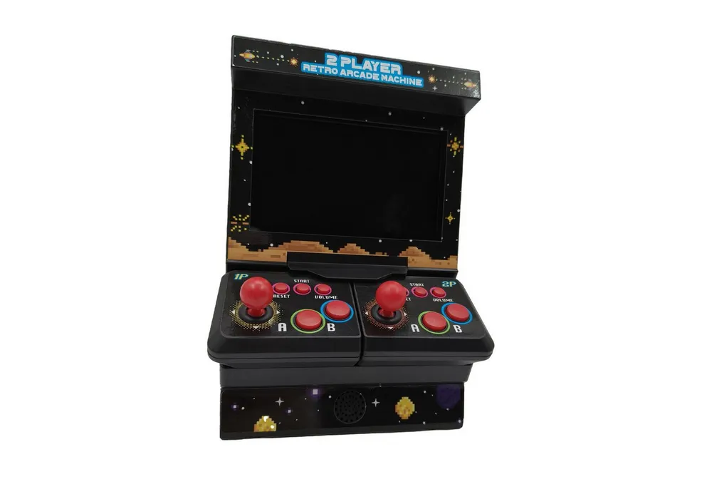 Mad Monkey Mini Arcade Machine mit Dual-Controller - inkl. 300x 8-Bit Spielen