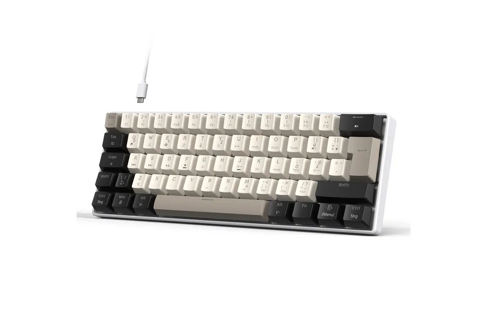 MAGIC-REFINER MAGIC-REFINER MK37 Deutsches Layout 8000Hz Rapid Trigger-Tastatur Gaming-Tastatur (Deutsches Layout,8000Hz,RT)