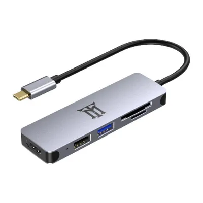 Maillon Premium HUB Typ-C 3.1 5 in 1 Silber Aluminium