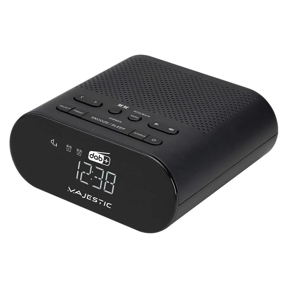 Majestic Neu RS-116 DAB-Radio Digitaluhr Schwarz