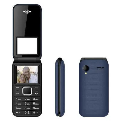 Klapptelefon New Majestic 300086_CB Bluetooth 600 mAh Schwarz/Blau