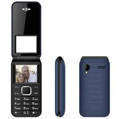 Klapptelefon New Majestic 300086_CB Bluetooth 600 mAh Schwarz/Blau