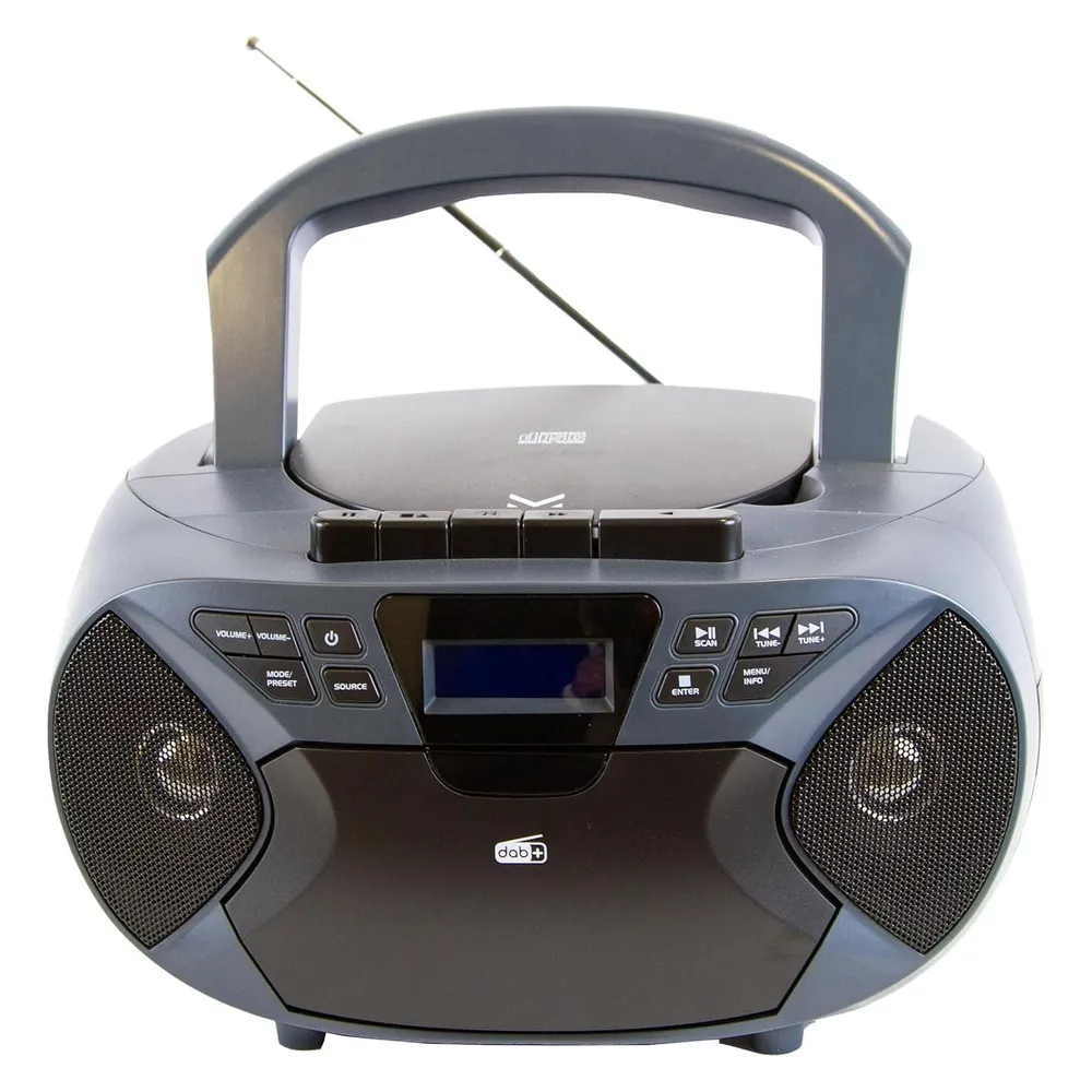 Majestic Neu AH-2430 DAB-Analoges tragbares Stereosystem Schwarz