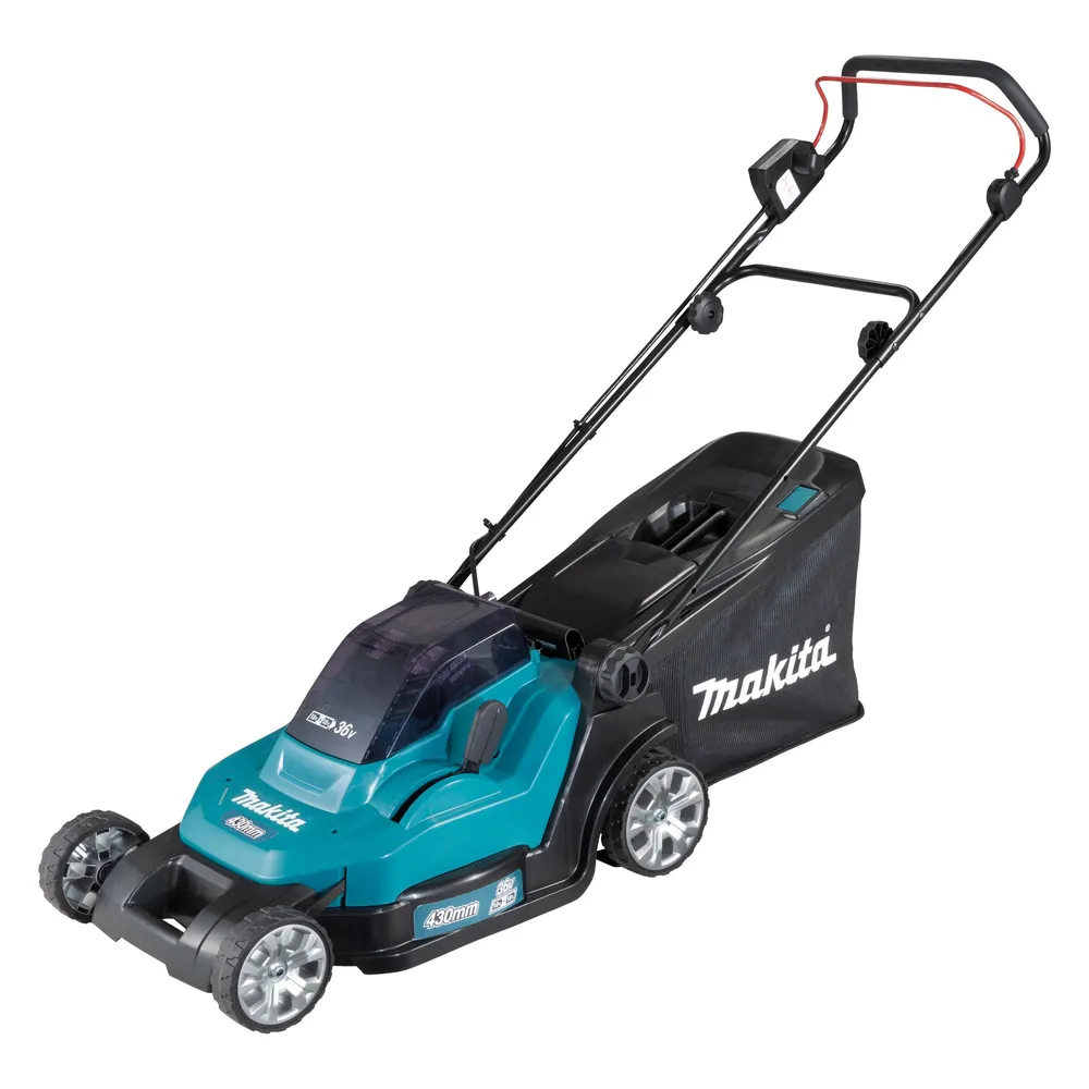 Makita, Rasenmäher, DLM432PT2 Akku-Rasenmäher 2X18V, 43cm, 2X5,0Ah Li-Ion DC18RD, 3