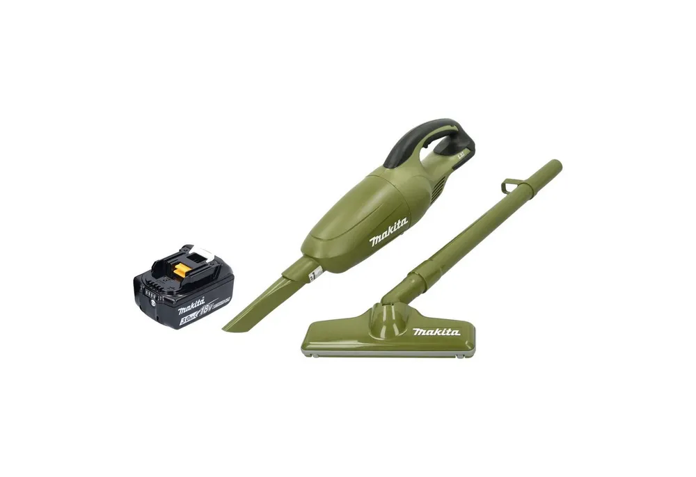 Makita Akku-Handstaubsauger DCL 180 FO Akku Staubsauger 18 V 0,65 l Olive Outdoor Adventure Serie