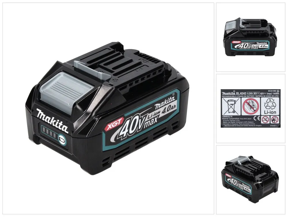 Makita BL 4040 Akku 40 V max. 4,0 Ah XGT Li-Ion Akku (191B26-6) IP64 Akkupacks