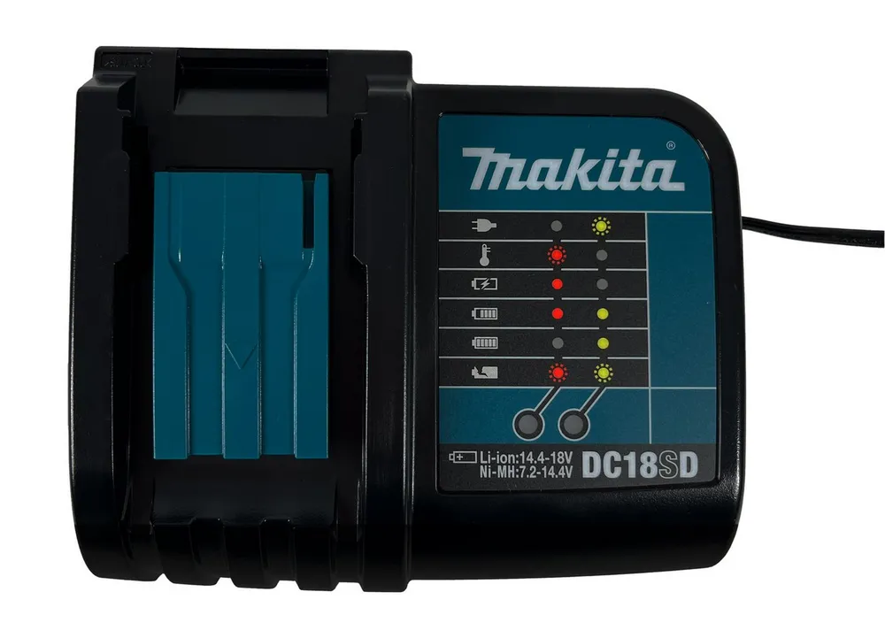 Makita DC18SD Akku-Ladestation (für 14,4 V und 18 V LXT Akkus)