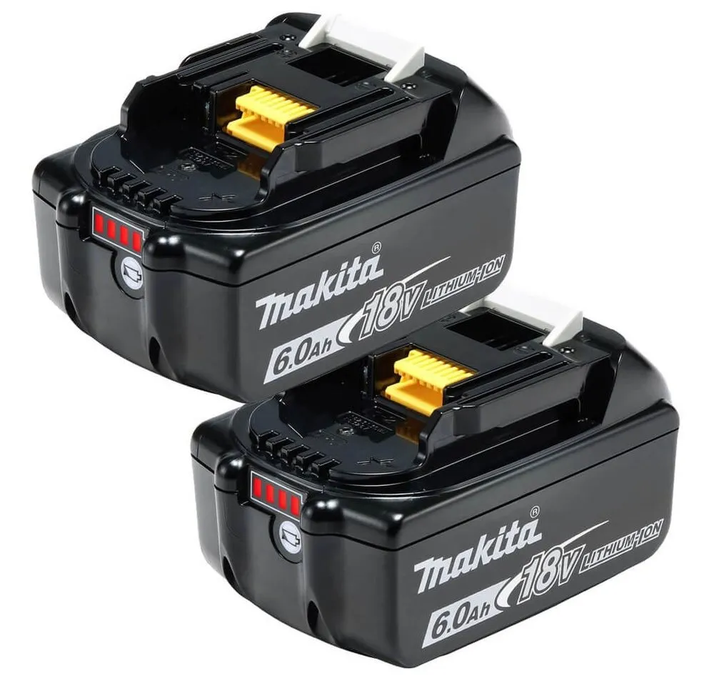 Makita Makita Akku Set 2x BL18606AH 18V/6,0AH Zusatz-Akku