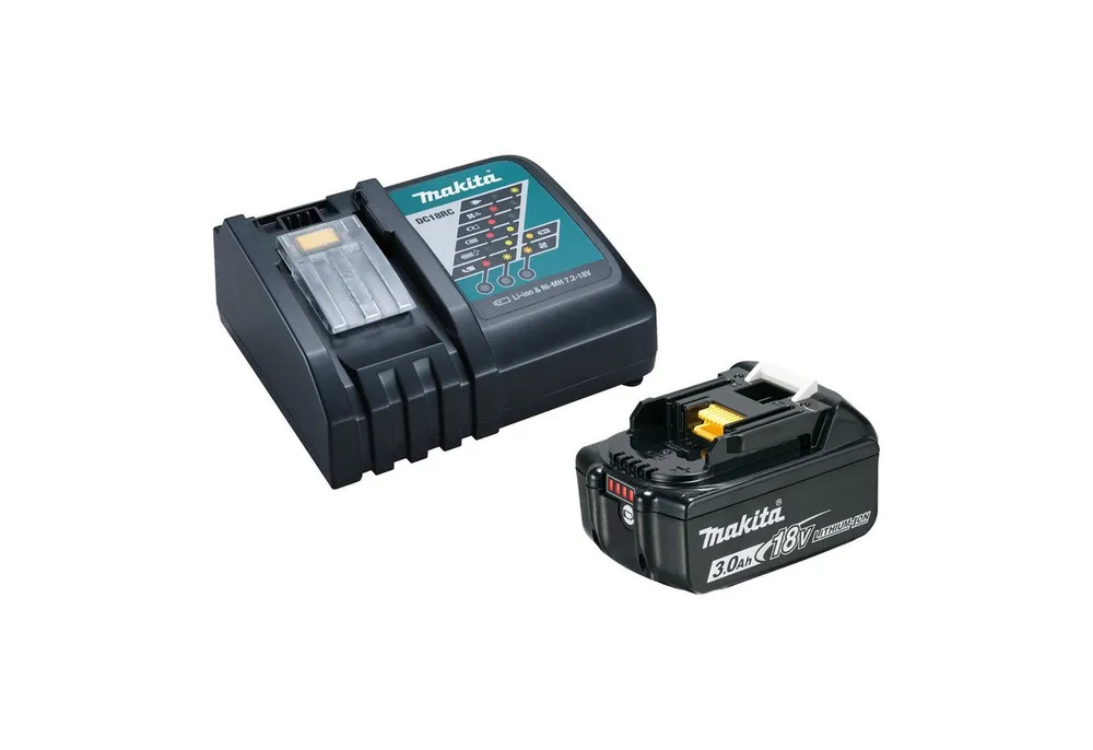 Makita Makita Power Source Kit Li 18V Inkl. Schnellladegerät DC18RC und ... Akku Starter-Set