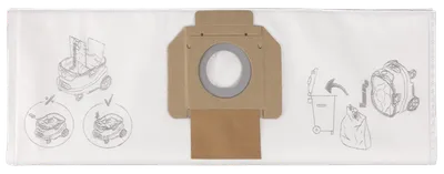 Makita Staubbeutel Fleece für VC4210 (5 Stück)