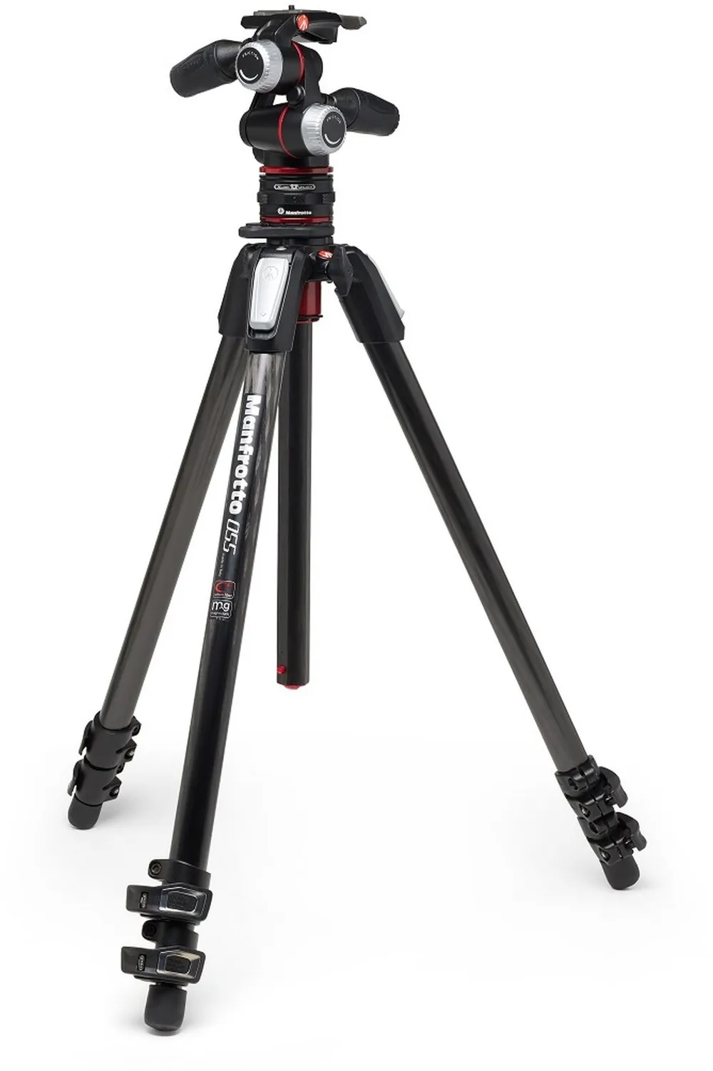 Manfrotto MT055CXPRO3 Set inkl. MHXPRO-3W Neiger und Move QR-System
