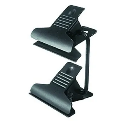 Montageset Manfrotto 375 Doppelclip Stahl schwarz kompakt robust